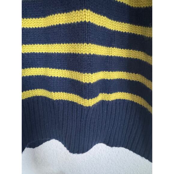 La Ligne Marin wool cashmere Sweater Navy CHARTREUSE M - Picture 12 of 13